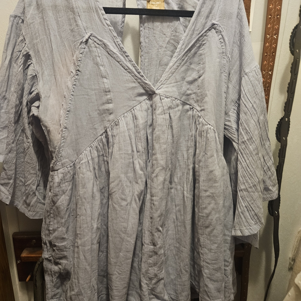 Free People Light Gray Jumpsuit